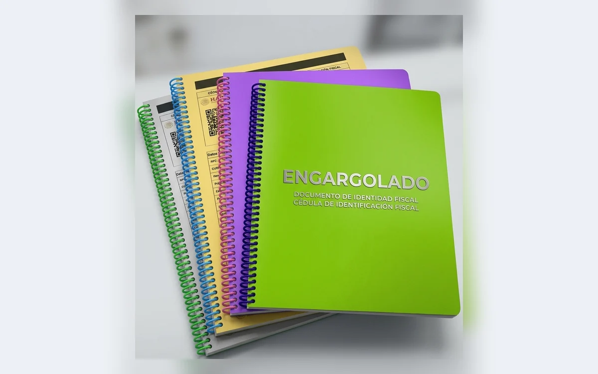 Documentos con engargolado y pastas